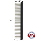 PRO Detangler Comb with EX-LONG Dual-Spaced Rotating PIns reduces hair damage