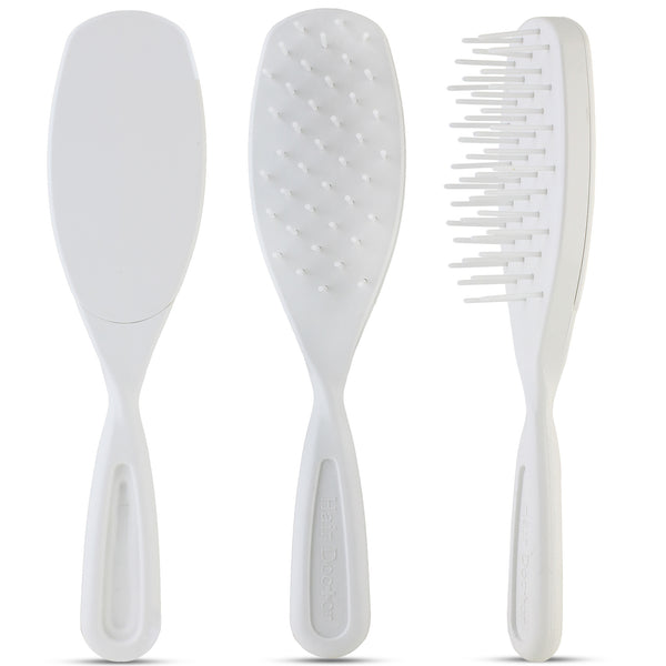 Short Handle Brush, Rotating Plastic Teeth reduces hair loss #TH908 Hair Doctor Products