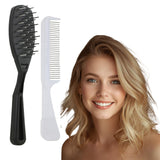 Hair Doctor 2PC PRO Brush/Comb Set with Rotating Pins – Reduced Hair Damage Hair Doctor Products