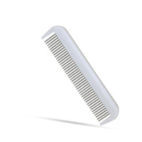 Hair Doctor 5" stainless-steel rotating tooth comb, 43 narrow spaced teeth, for less hair loss