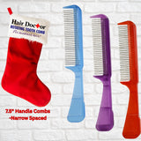 Handle Comb with Narrow Spaced Rotating Pins Reduces Hair Damage. Hair Doctor Products