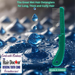 Extra-Long Wide Tooth Comb Detangles Wet Hair with Less Damage Hair Doctor Products