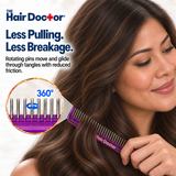 Hair Doctor Wide-Spaced Rotating Comb Detangles Hair with Less Damage Hair Doctor Products