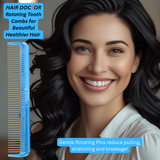 Vanity Comb with Rotating Pins Reduces Hair Damage Hair Doctor Products