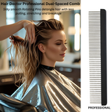 Professional Detangle Comb with Long Dual-Spaced Rotating Pins Hair Doctor Products