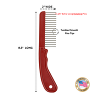 Extra-Long Wide Tooth Comb Detangles Wet Hair with Less Damage Hair Doctor Products