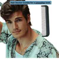 Pocket Comb with Stainless-Steel Rotating Pins Reduces Hair Damage Hair Doctor Products