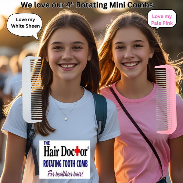Mini Comb with Rotating Pins Reduces Hair Damage Hair Doctor Products