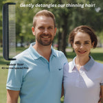 Pocket Comb with Narrow-Spaced rotating Pins Reduces Hair Damage Hair Doctor Products