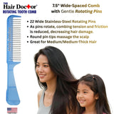 Hair Doctor Comb – Narrow-Spaced Rotating Pins, Less Hair Damage Hair Doctor Products