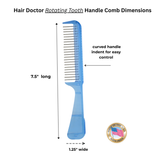 Hair Doctor Comb – Narrow-Spaced Rotating Pins, Less Hair Damage Hair Doctor Products
