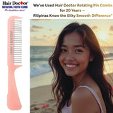 Hair Doctor Comb – Narrow-Spaced Rotating Pins, Less Hair Damage Hair Doctor Products