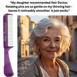 Hair Doctor Wide-Spaced Rotating Comb Detangles Hair with Less Damage Hair Doctor Products