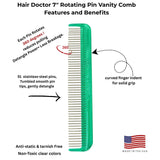 Hair Doctor Vanity Comb – Gently Detangles Wet & Dry Hair Hair Doctor Products