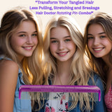 Vanity Comb with Rotating Pins Reduces Hair Damage Hair Doctor Products