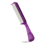 Handle Comb with Narrow-Spaced Rotating Teeth Reduces Hair Loss