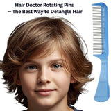 Hair Doctor Comb – Narrow-Spaced Rotating Pins, Less Hair Damage Hair Doctor Products