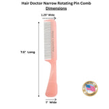 Hair Doctor Comb – Narrow-Spaced Rotating Pins, Less Hair Damage Hair Doctor Products