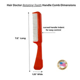 Hair Doctor Comb – Narrow-Spaced Rotating Pins, Less Hair Damage Hair Doctor Products