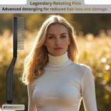 PRO Detangle Brush with Rotating Pins reduces hair damage Hair Doctor Products