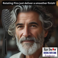 PRO Detangle Brush with Rotating Pins reduces hair damage Hair Doctor Products