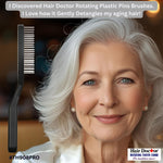 PRO Brush with Plastic Rotating Pins Reduces Hair Damage Hair Doctor Products