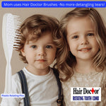 Kids Brush with Rotating Plastic Pins detangles without pulling Hair Doctor Products