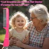 Kids Comb with Gentle Rotating Plastic Teeth and Comfort Tips Hair Doctor Products