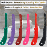 Hair Doctor X-Long Wide Comb with Rotating Pins – Reduces Damage Hair Doctor Products