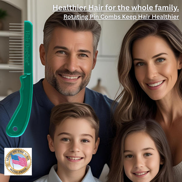 Extra-Long Wide Tooth Comb Detangles Wet Hair with Less Damage Hair Doctor Products