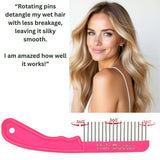 Hair Doctor X-Long Wide Comb with Rotating Pins – Reduces Damage Hair Doctor Products