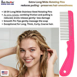 Hair Doctor X-Long Wide Comb with Rotating Pins – Reduces Damage Hair Doctor Products