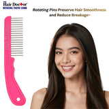 Hair Doctor X-Long Wide Comb with Rotating Pins – Reduces Damage Hair Doctor Products