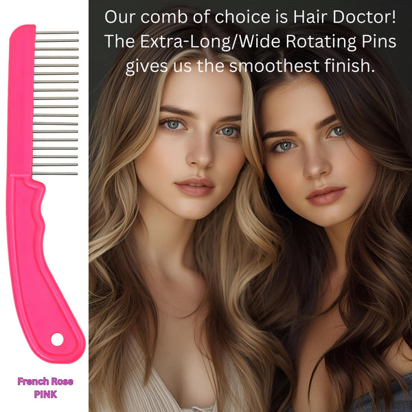 Extra-Long Wide Tooth Comb Detangles Wet Hair with Less Damage Hair Doctor Products