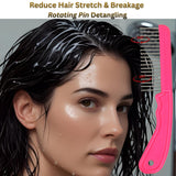 Extra-Long Wide Tooth Comb Detangles Wet Hair with Less Damage Hair Doctor Products