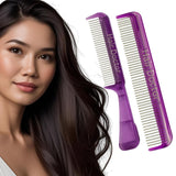 2-Piece Comb Set with Rotating Pins Detangles Hair with less Breakage Hair Doctor Products
