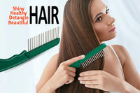 Extra-Long Tooth, Wide Spaced Comb, detangles long hair with less hair loss. Trichologist recommended! #THW818 Hair Doctor Products